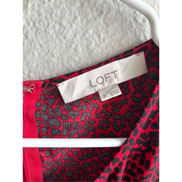 ❤️LOFT Animal Print MIDI Dress - Picture 3 of 5